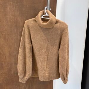 Babaton Cozy Tan Turtleneck Sweater
